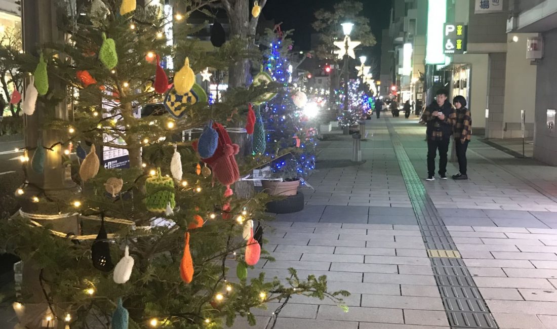 伊勢町通的聖誕樹比賽活動