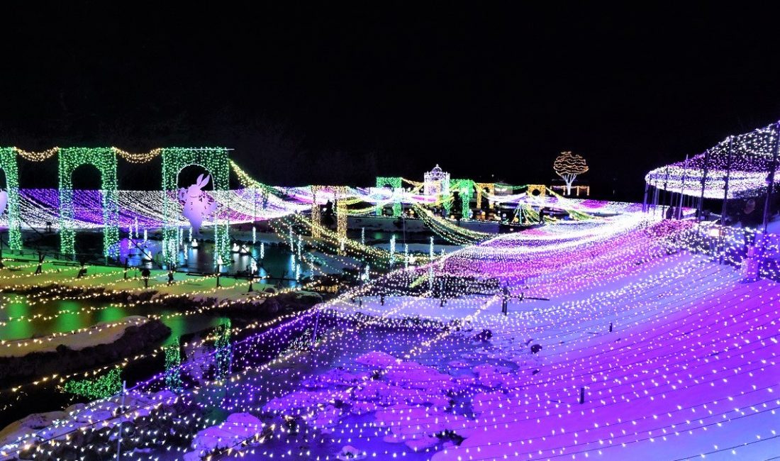 Winter-Wunderland Illumination im Azumino Park