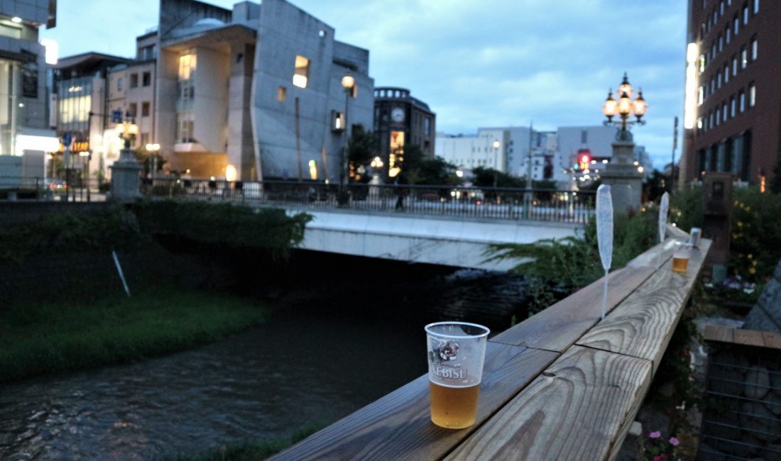 七夕の夜「水辺で乾杯2021」女鳥羽川千歳橋