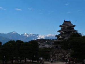 北アルプス初冠雪2020